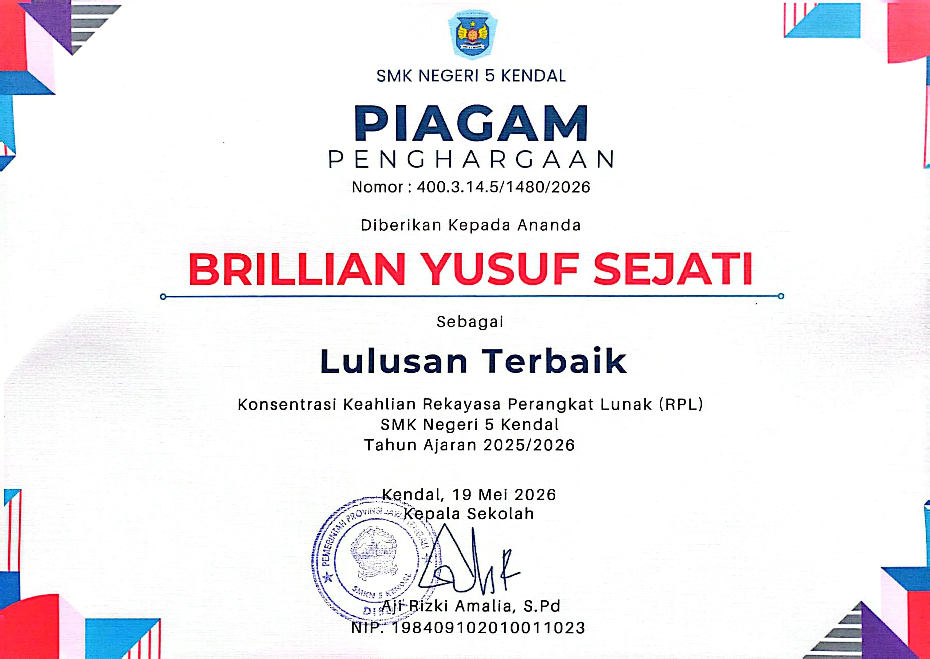 Lulusan Terbaik RPL